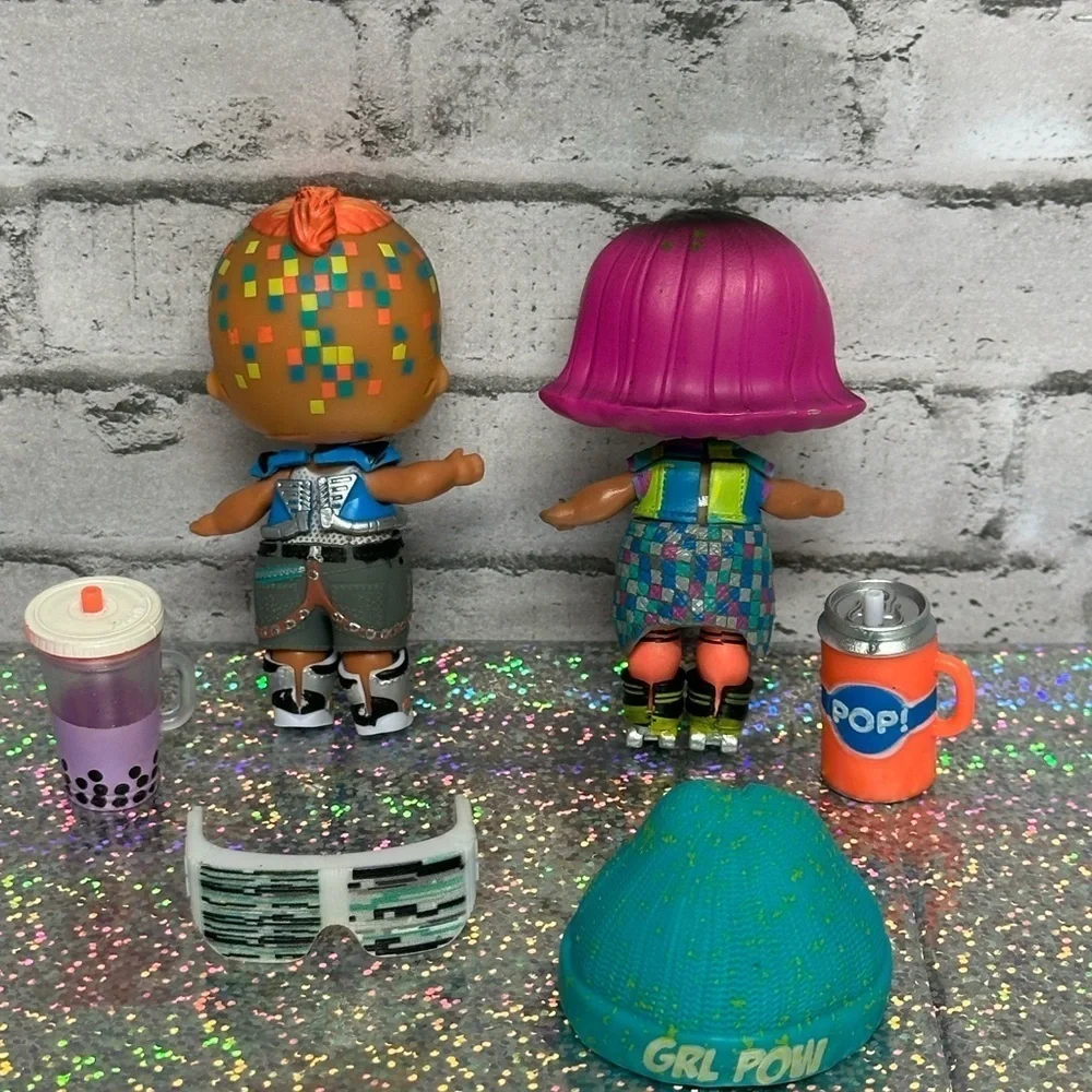 L.O.L. Surprise! LOL Dolls Set of 2 Clubhouse Exclusives GLITCH & SWITCH B.B.